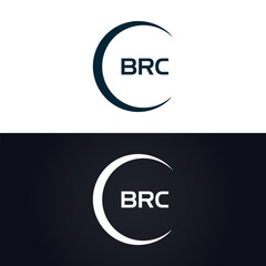 BRC logo. B R C design. White BRC letter. BRC, B R C letter logo design. B R C letter logo design in GOLD, GOLDEN LOGO, THREE, style. letter logo set in one artboard. B R C letter logo vector design.
