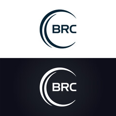 BRC logo. B R C design. White BRC letter. BRC, B R C letter logo design. B R C letter logo design in GOLD, GOLDEN LOGO, THREE, style. letter logo set in one artboard. B R C letter logo vector design.