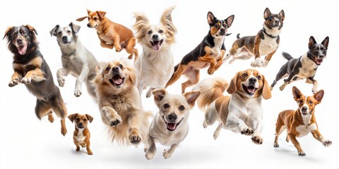 group of dog in the studio