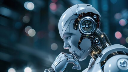 Fototapeta premium AI technology rapidly processes vast data volumes, offering precise insights that expedite and enhance decision-making. 