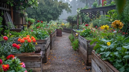 Permaculture gardening fosters sustainability by integrating practices like composting, rainwater harvesting, and companion planting to work harmoniously with nature.
