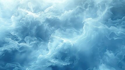 Obraz premium Serene and tranquil abstract background with a soft blend of blue shades, offering a calming effect with its smooth, blurred texture. 