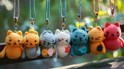 Amigurumi keychains are cute, detailed, and practical, perfect as accessories or gifts.
