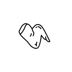 Chicken wing outline