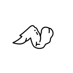 Chicken wing outline