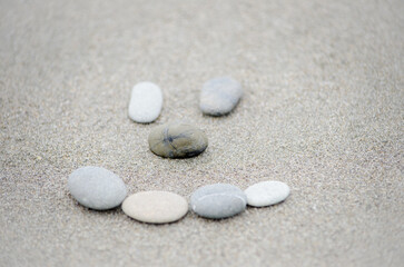 Smiley face rocks