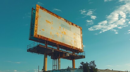 blank billboard mockup design