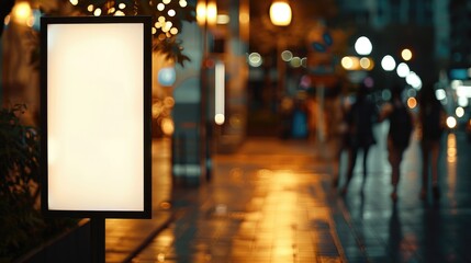 Modern Stand Mock-Up Featuring Menu Frame Tent Card with Blurred Background and Key Visual Layout in Raw Stylized Design for Restaurant Advertising and Branding