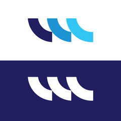 Fototapeta premium letter w logo design