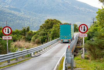 Taipo River Single Lane Bridge - New Zealand