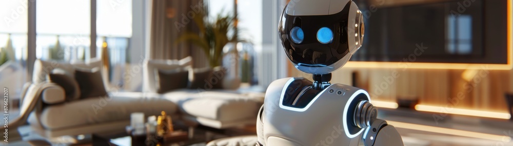 Aufkleber seamless human-robot interaction in advanced ai smart home of the future