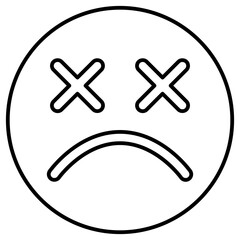 Obraz premium dead emoji