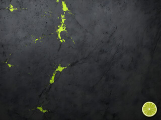 Background with chalk. Black and yellow color.