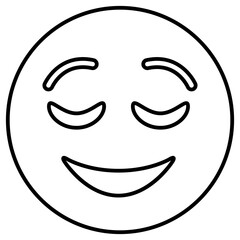 Obraz premium relieved emoji