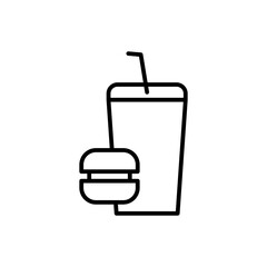 fast food line icon