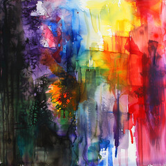 Abstract Watercolor Painting