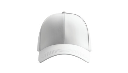 Blank White Baseball Cap Mockup.