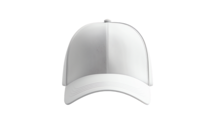 Blank White Baseball Cap Mockup.