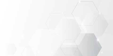 Abstract gray shiny glitter decorative on white background with soft light. Vector illustration