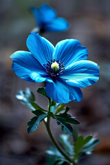 Blossom blue colour flower