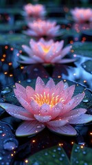 water lily in the pond