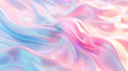 Obraz premium Abstract Liquid Background with Holographic Reflections