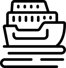 Cargo ship sailing across the ocean, delivering goods around the world