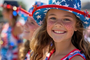 Happy Fourth of July Girl