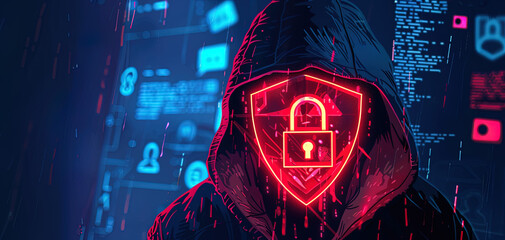 Cybersecurity Threat: Hooded Hacker