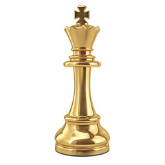 Golden queen chess piece transparent background