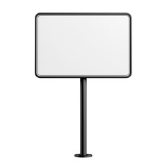 Fototapeta premium White blank road sign transparent