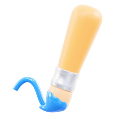 Paint Brush Icon 3d illustration transparant