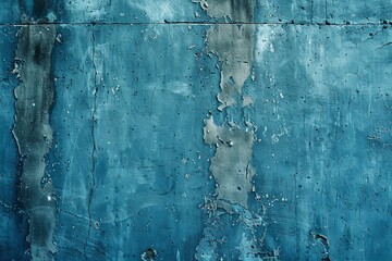 Blue textured concrete background created with Generative AI