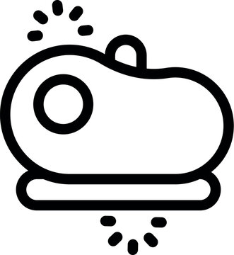 recommend clip art: Modern hovercraft floating above the ground with flashing lights