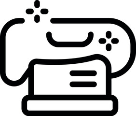 Modern gamepad syncing to a console, ready for gaming