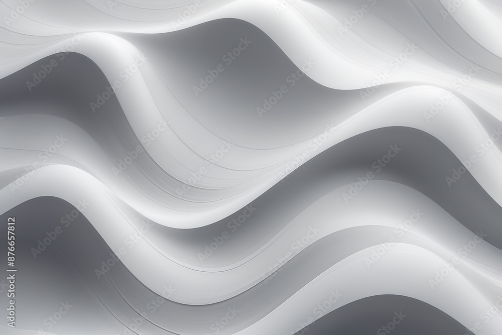 Poster off-white wave simple style abstract background