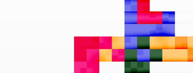 Dynamic colorful squares background. Vector Illustration For Wallpaper, Banner, Background, Card, Book Illustration, landing page