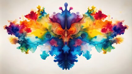 Abstract inkblot test image for psychological evaluation, psychological, inkblot, therapy