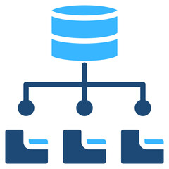 Data Storage Solid Color Icon Vector