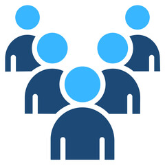 Queue Solid Color Icon Vector