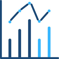 Statistics Solid Color Icon Vector