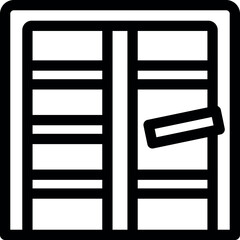 Line icon of a vending machine, representing concepts such as retail, snack, break room and more