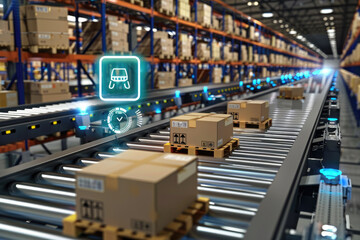 Intelligent scanning, classification, and transportation of warehouse goods