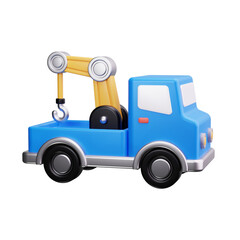 crane truck 3d render icon