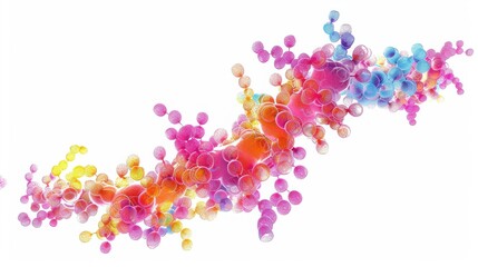 Fototapeta premium Colorful abstract bubble background with vibrant hues blending together, perfect for design projects and creative inspirations.