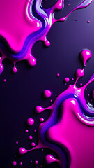 AI generated image of a background with colorful acrylic paints