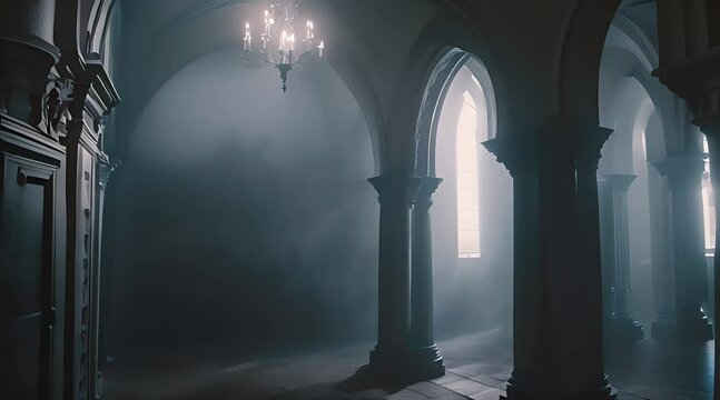 Corridor of a old castle