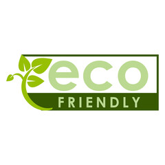 green leaves plant emblem banner eco friendly