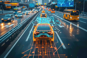 Modern urban roads, intelligent vehicle autonomous driving