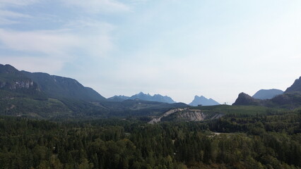 Flying over North-West forest
